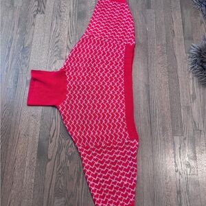 Red and White Heart Sweater